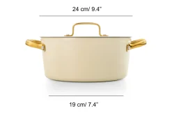 ARCOS Sets De Sartenes Y Cacerolas|Packs Exclusivos Online|Batería Completa serie Samoa Iconic en color beige