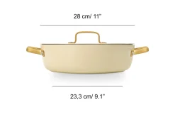 ARCOS Sets De Sartenes Y Cacerolas|Packs Exclusivos Online|Batería Completa serie Samoa Iconic en color beige