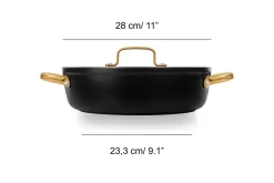 ARCOS Sets De Sartenes Y Cacerolas|Packs Exclusivos Online|Batería Completa serie Samoa Iconic Negro