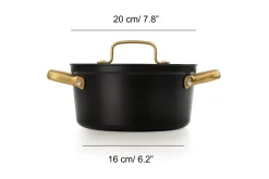 ARCOS Sets De Sartenes Y Cacerolas|Packs Exclusivos Online|Batería Completa serie Samoa Iconic Negro