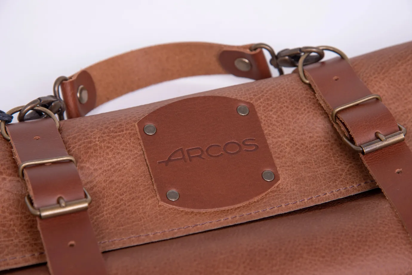 ARCOS Bolsas Para Cuchillos|Bolsa cuchillos de piel y herrajes metálicos capacidad 10 piezas