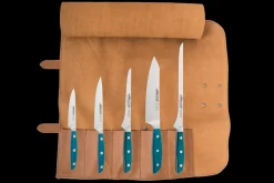 ARCOS Juegos De Hostelería|Bolsa piel y 5 cuchillos de la serie Brooklyn