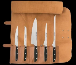 ARCOS Juegos De Hostelería|Bolsa piel y 5 cuchillos Serie Manhattan