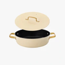 ARCOS Cacerolas|Cacerola Antiadherente Cerámico Serie Samoa Iconic Beige 28 Cm