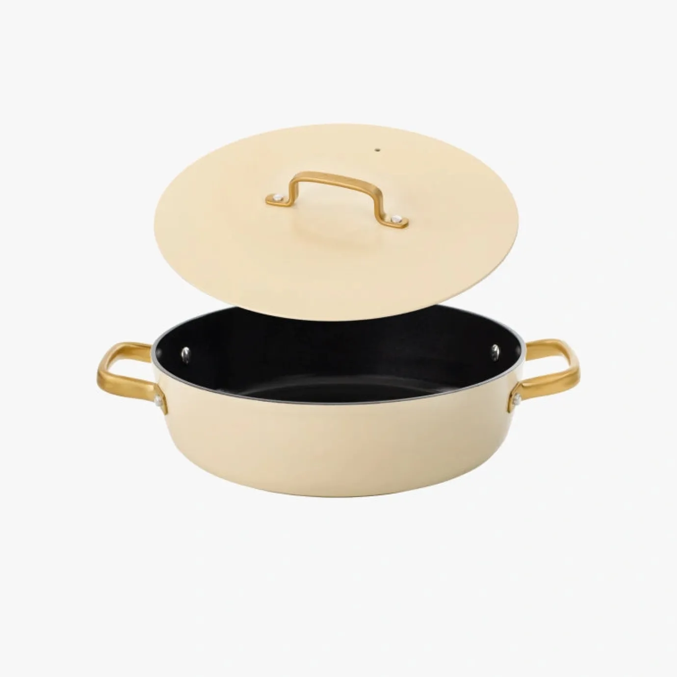 ARCOS Cacerolas|Cacerola Antiadherente Cerámico Serie Samoa Iconic Beige 28 Cm