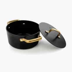 ARCOS Cacerolas|Cacerola Antiadherente Cerámico Serie Samoa Iconic Negro 20 Cm