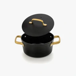 ARCOS Cacerolas|Cacerola Antiadherente Cerámico Serie Samoa Iconic Negro 20 Cm