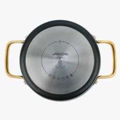 ARCOS Cacerolas|Cacerola Antiadherente Cerámico Serie Samoa Iconic Negro 20 Cm