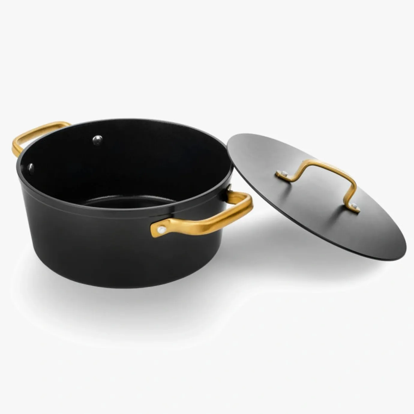 ARCOS Cacerolas|Cacerola Antiadherente Cerámico Serie Samoa Iconic Negro 24 Cm