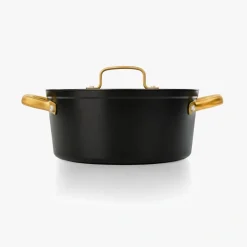 ARCOS Cacerolas|Cacerola Antiadherente Cerámico Serie Samoa Iconic Negro 24 Cm