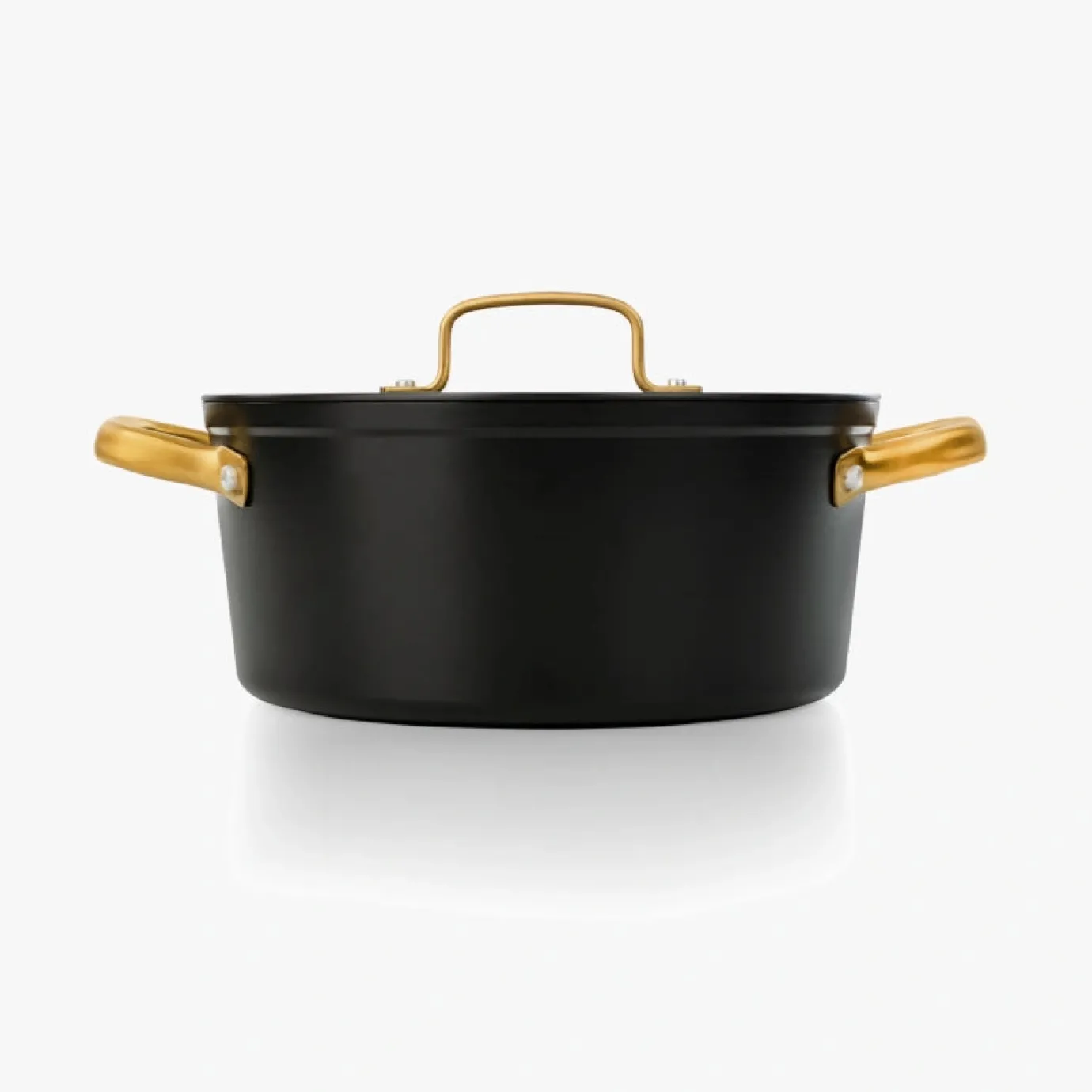 ARCOS Cacerolas|Cacerola Antiadherente Cerámico Serie Samoa Iconic Negro 24 Cm