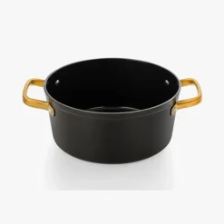 ARCOS Cacerolas|Cacerola Antiadherente Cerámico Serie Samoa Iconic Negro 24 Cm