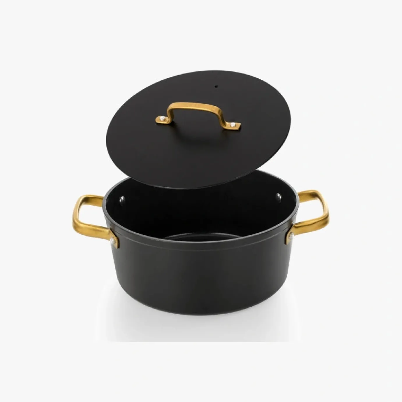 ARCOS Cacerolas|Cacerola Antiadherente Cerámico Serie Samoa Iconic Negro 24 Cm