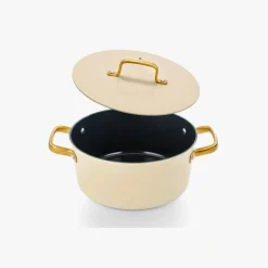 ARCOS Cacerolas|Cacerola Antiadherente Cerámico Serie Samoa Iconic Beige 24 Cm