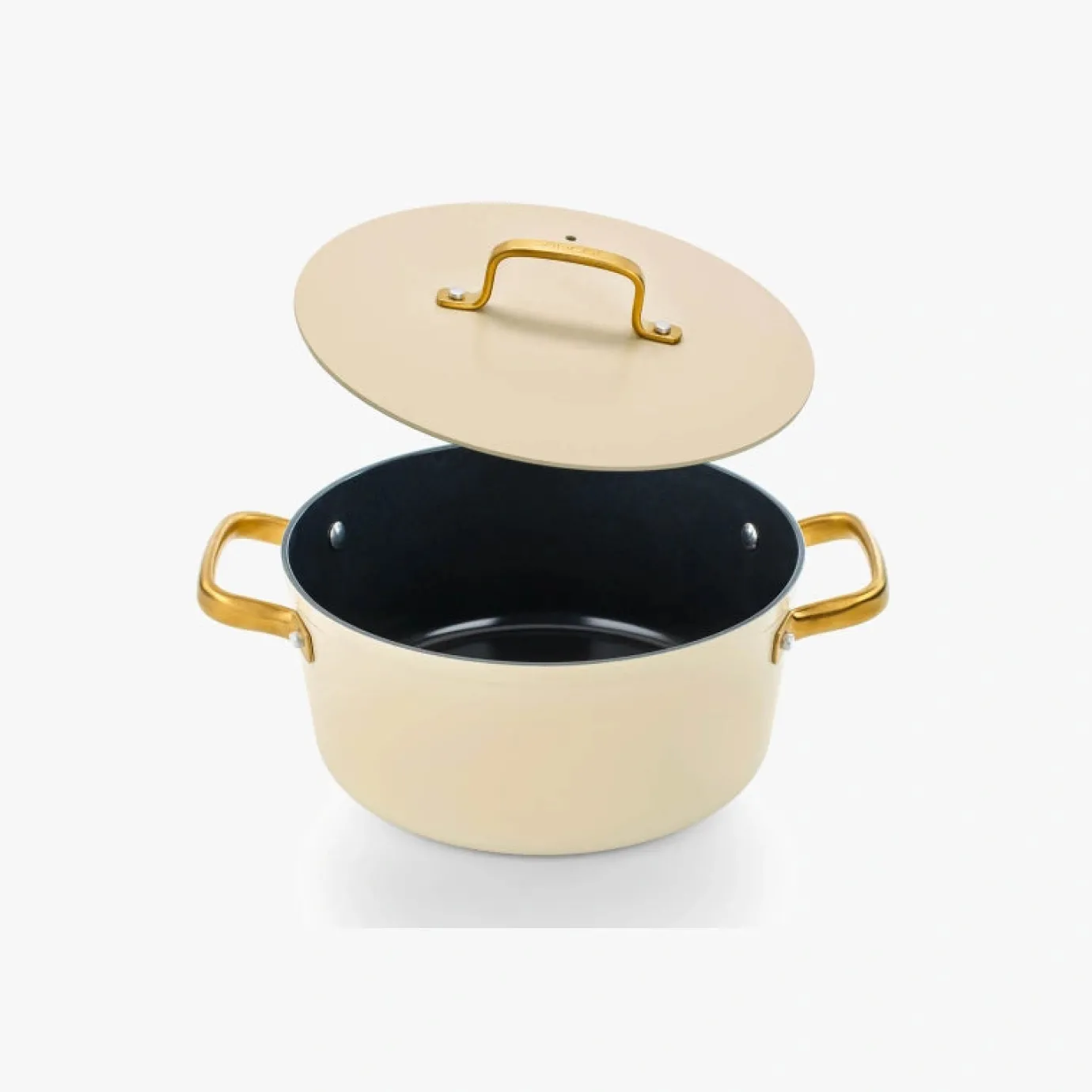 ARCOS Cacerolas|Cacerola Antiadherente Cerámico Serie Samoa Iconic Beige 24 Cm
