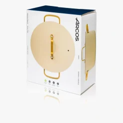 ARCOS Cacerolas|Cacerola Antiadherente Cerámico Serie Samoa Iconic Beige 24 Cm