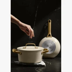 ARCOS Cacerolas|Cacerola Antiadherente Cerámico Serie Samoa Iconic Beige 24 Cm