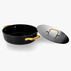 ARCOS Cacerolas|Cacerola Antiadherente Cerámico Serie Samoa Iconic Negro 28 Cm