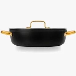 ARCOS Cacerolas|Cacerola Antiadherente Cerámico Serie Samoa Iconic Negro 28 Cm
