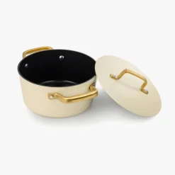 ARCOS Cacerolas|Cacerola Antiadherente Cerámico Serie Samoa Iconic Beige 20 Cm