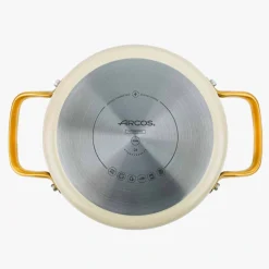ARCOS Cacerolas|Cacerola Antiadherente Cerámico Serie Samoa Iconic Beige 20 Cm