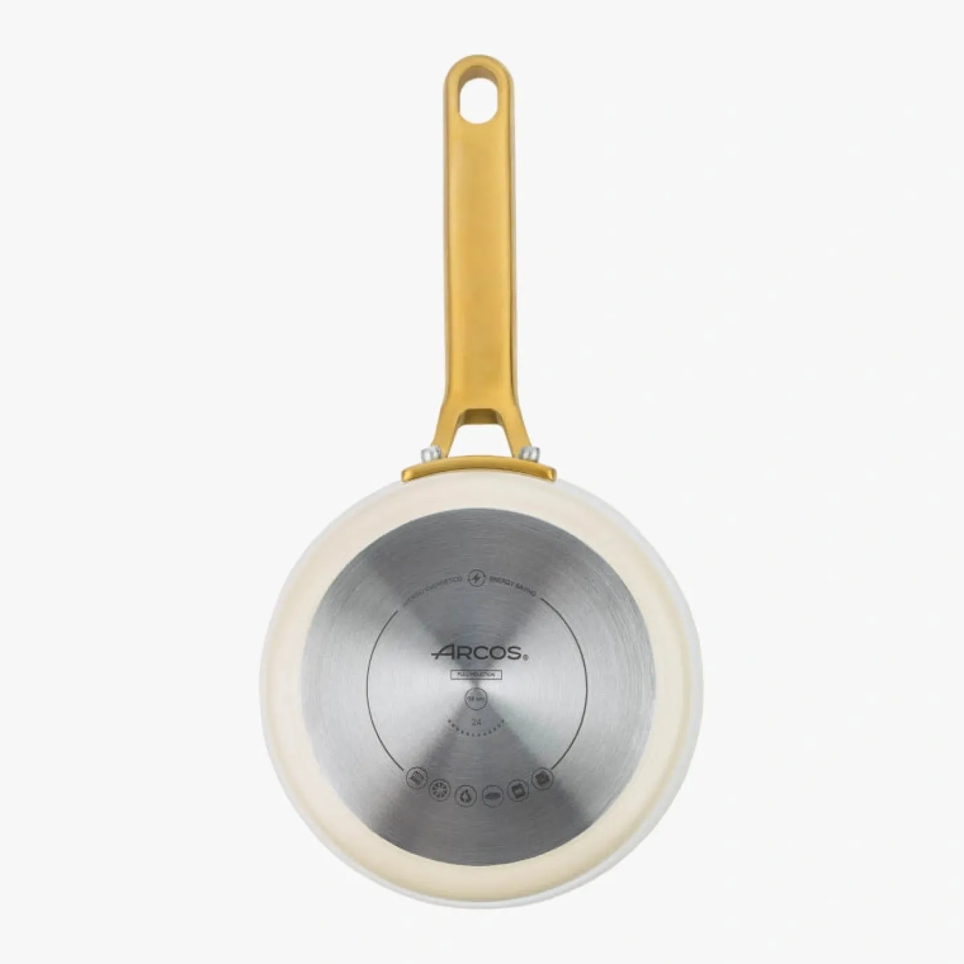 ARCOS Cazos|Cazo Antiadherente Cerámico Serie Samoa Iconic Beige 16 Cm