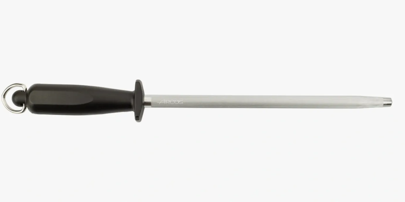 ARCOS Chairas|Chaira de acero color negro 250 mm / 13 mm diámetro