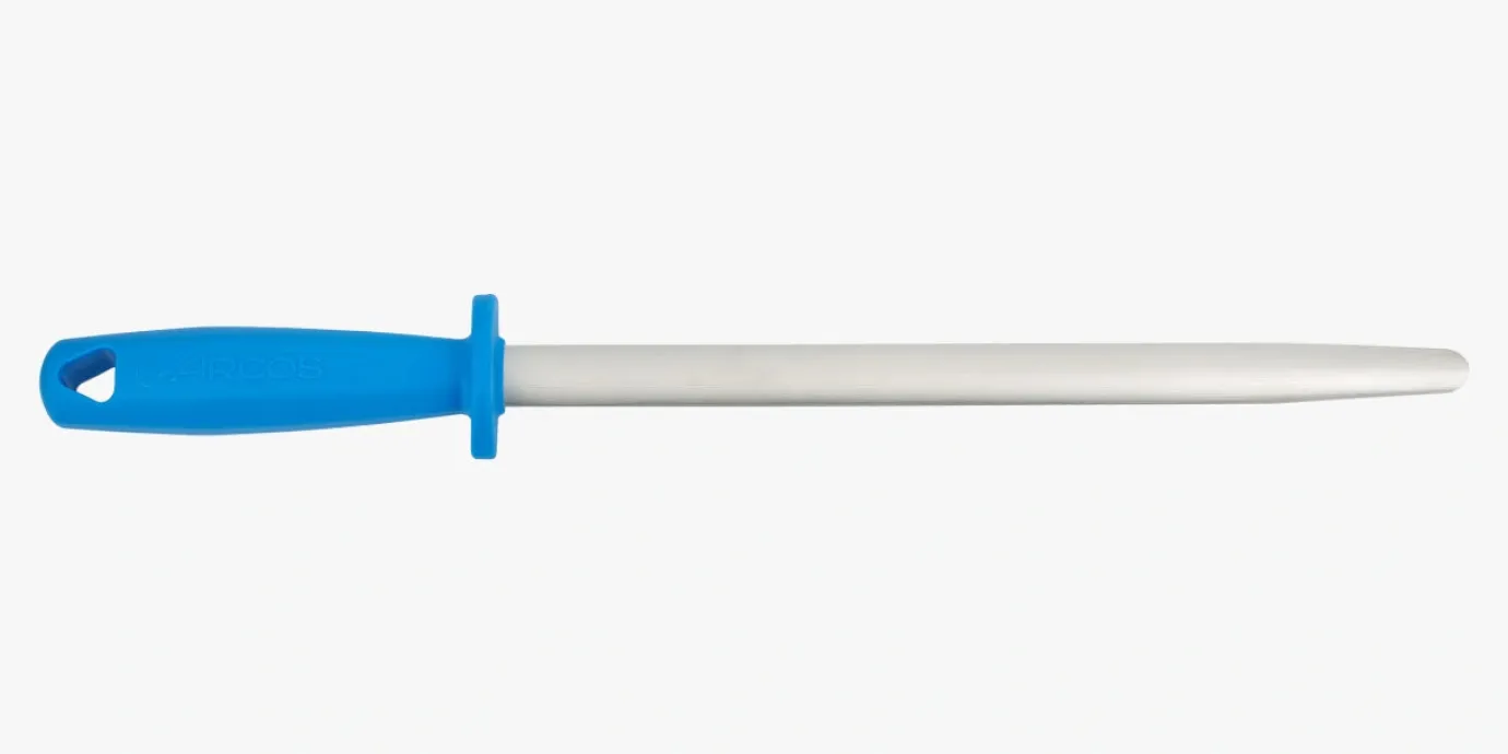 ARCOS Chairas|Chaira De Grano Extra Fino Ovalada Color Azul 300 mm / 20 mm diámetro