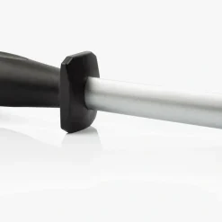 ARCOS Chairas|Chaira Ovalada de Acero al Carbono Recubierto de Diamante Color Negro 280 mm / 17 mm diámetro