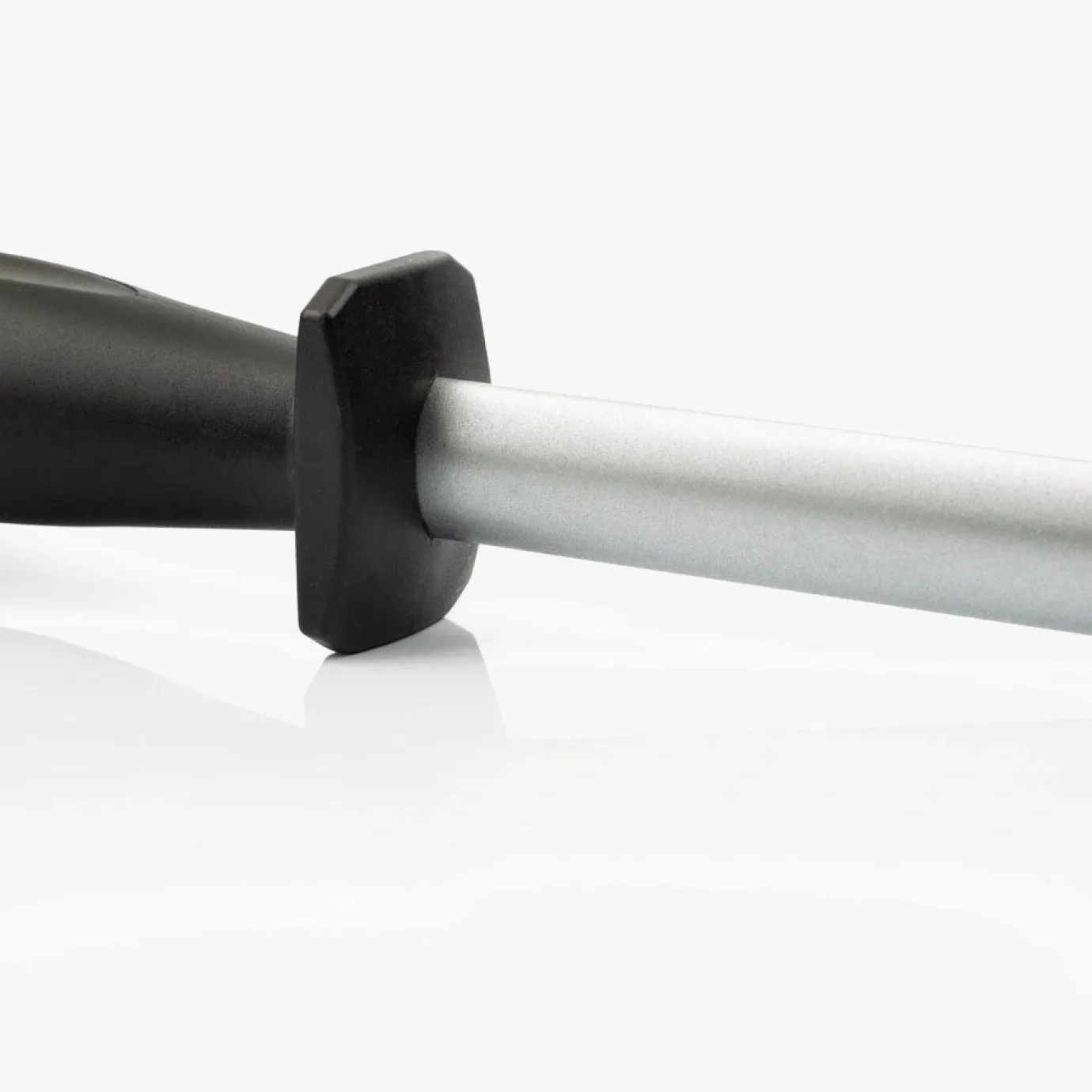 ARCOS Chairas|Chaira Ovalada de Acero al Carbono Recubierto de Diamante Color Negro 280 mm / 17 mm diámetro