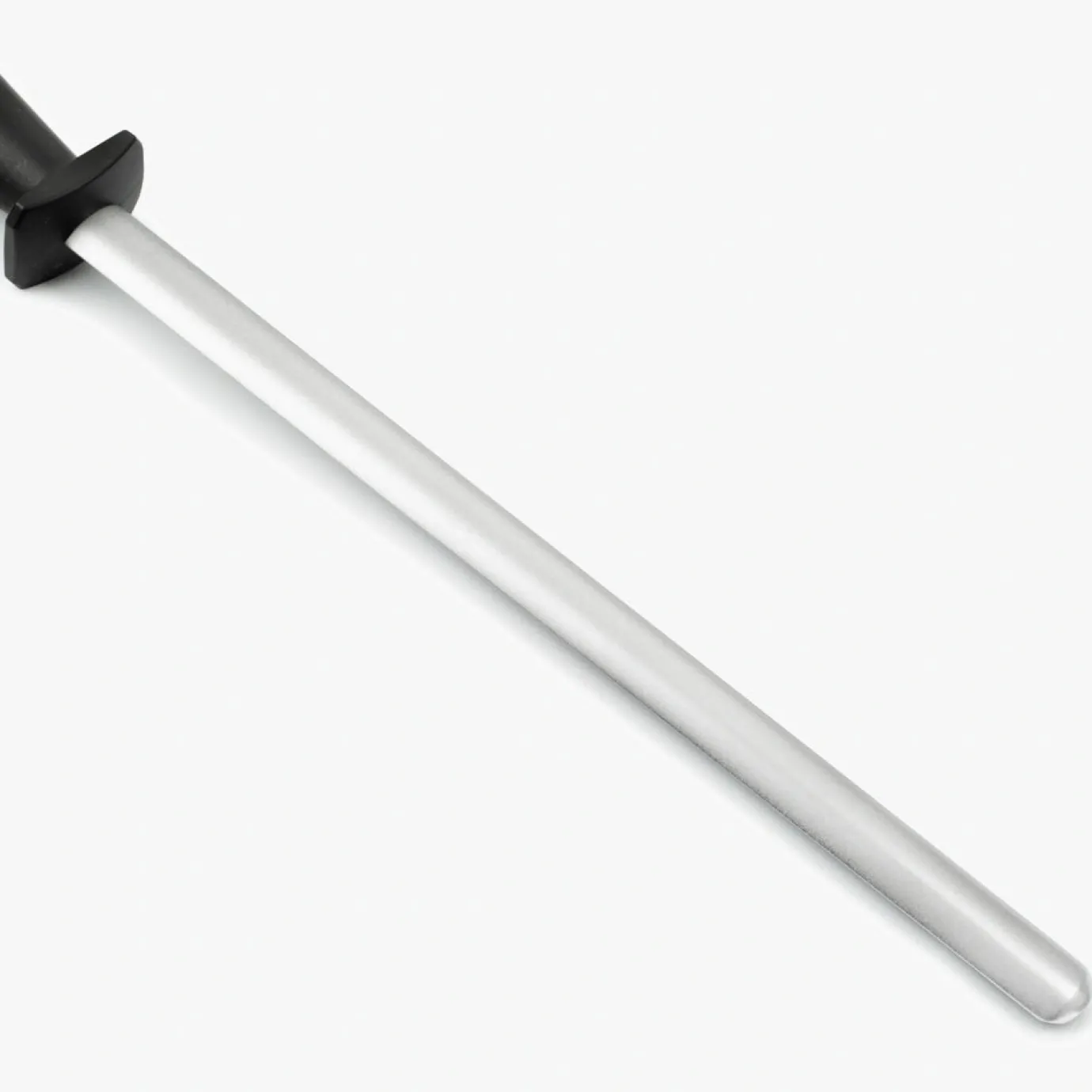 ARCOS Chairas|Chaira Ovalada de Acero al Carbono Recubierto de Diamante Color Negro 280 mm / 17 mm diámetro