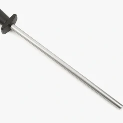 ARCOS Chairas|Chaira redonda de acero al carbono recubierto de diamante color negro 240 mm / 10 mm diámetro