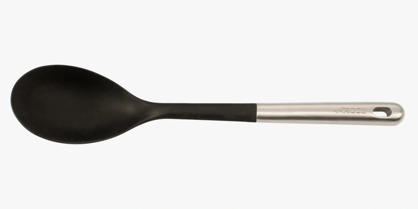 ARCOS Utensilios|Cuchara 330 mm de Acero Inox y Silicona