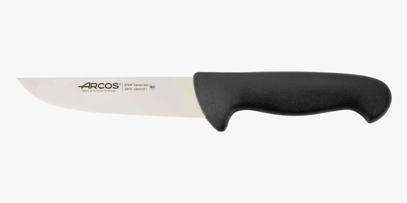 ARCOS Cuchillos Para Carne|Carniceros|Cuchillo Carnicero color negro Serie 2900 160 mm