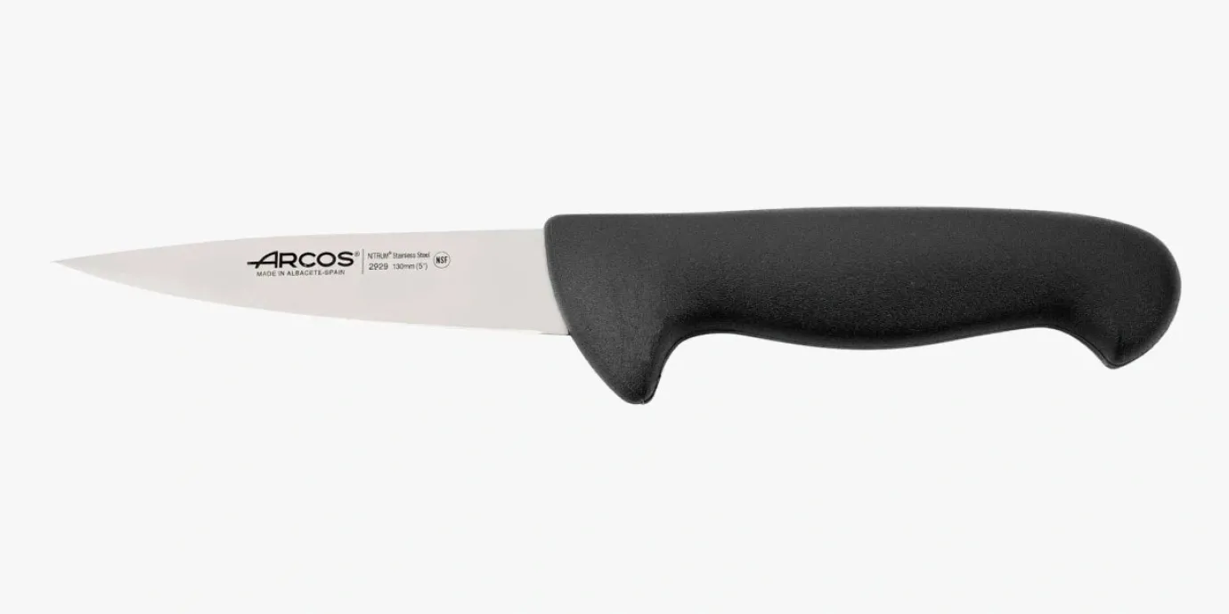 ARCOS Cuchillos Para Carne|Carniceros|Cuchillo Carnicero color negro Serie 2900 130 mm