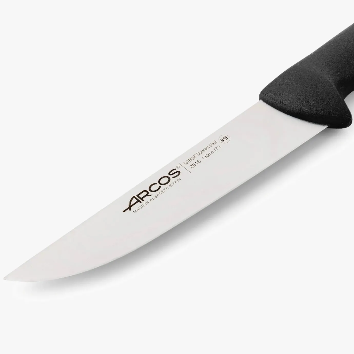 ARCOS Cuchillos Para Carne|Carniceros|Cuchillo Carnicero color negro Serie 2900 180 mm