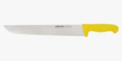 ARCOS Cuchillos Para Carne|Carniceros|Cuchillo Carnicero color amarillo Serie 2900 350 mm