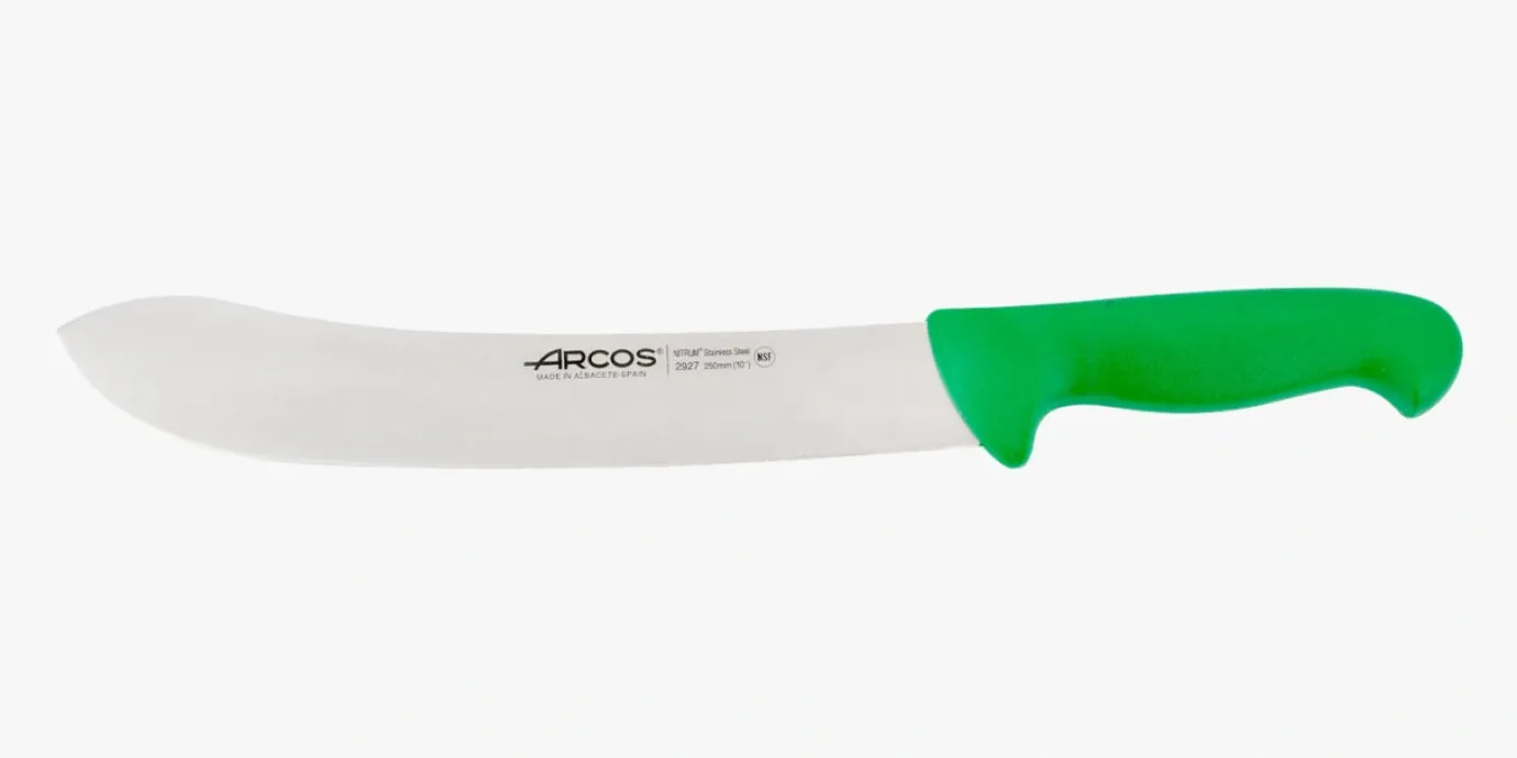 ARCOS Carniceros|Cuchillo Carnicero color verde Serie 2900 250 mm