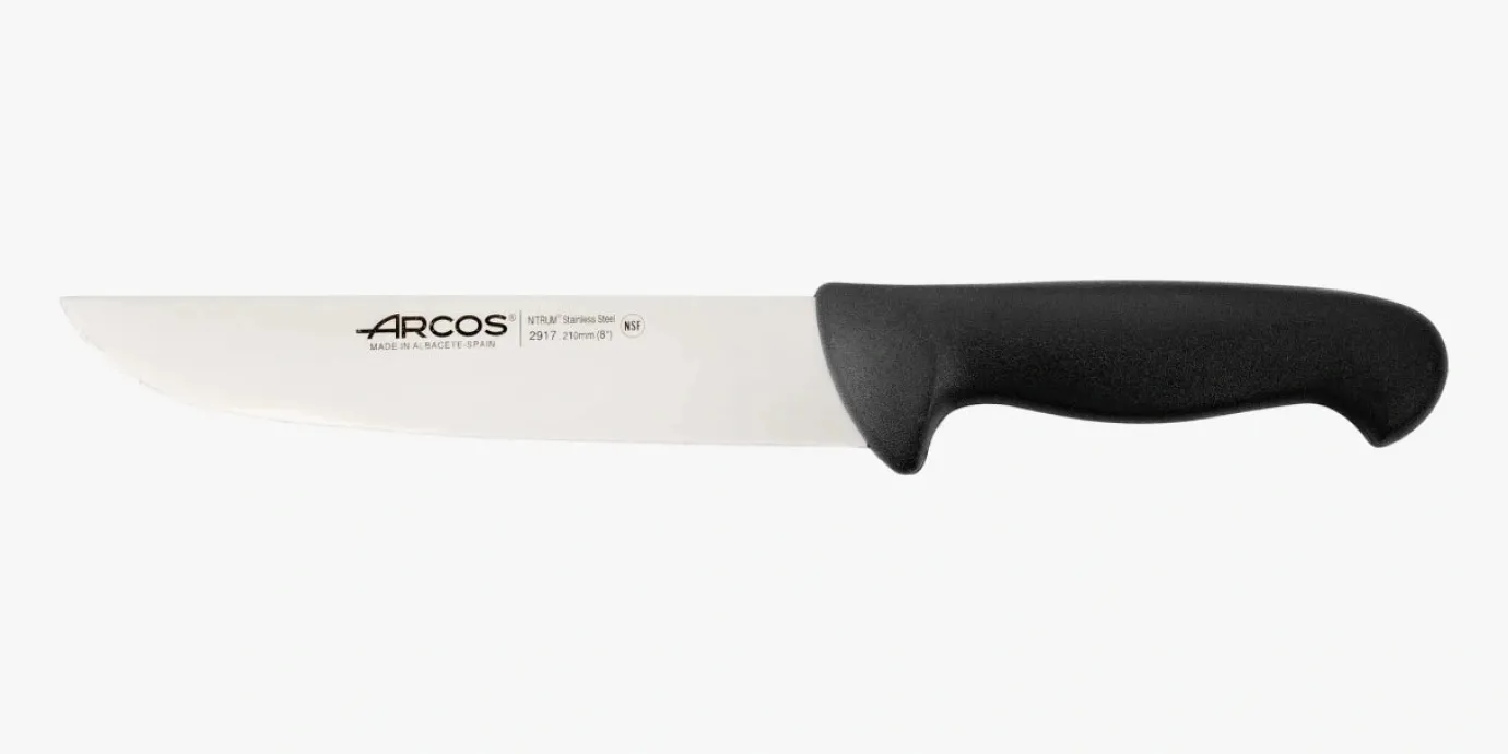 ARCOS Cuchillos Para Carne|Carniceros|Cuchillo Carnicero color negro Serie 2900 210 mm