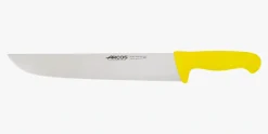 ARCOS Cuchillos Para Carne|Carniceros|Cuchillo Carnicero color amarillo Serie 2900 300 mm