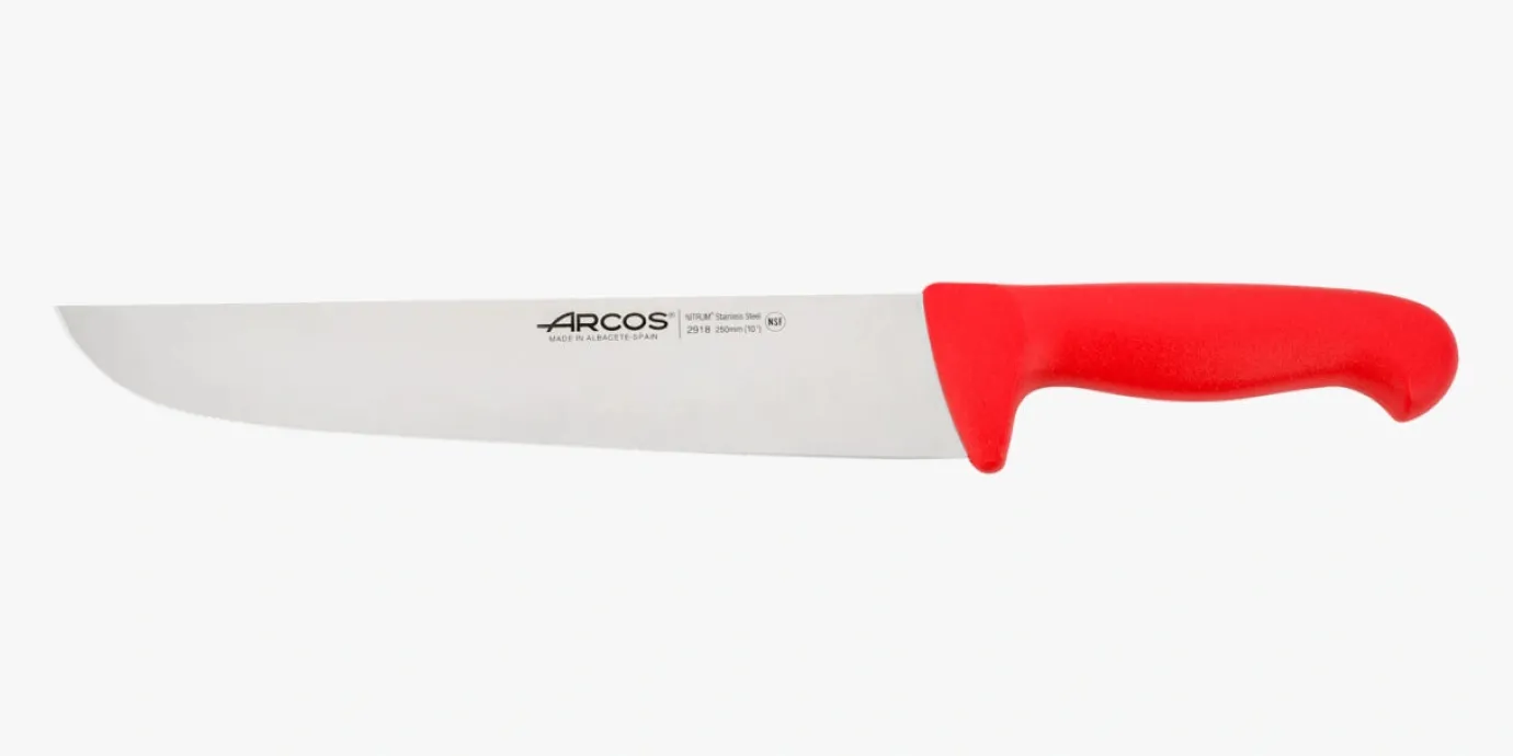 ARCOS Carniceros|Cuchillo Carnicero color rojo Serie 2900 250 mm