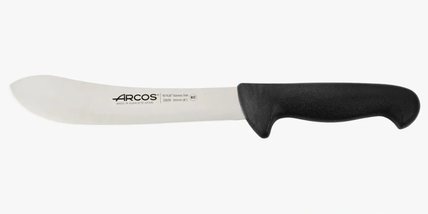 ARCOS Cuchillos Para Carne|Carniceros|Cuchillo Carnicero color negro Serie 2900 200 mm