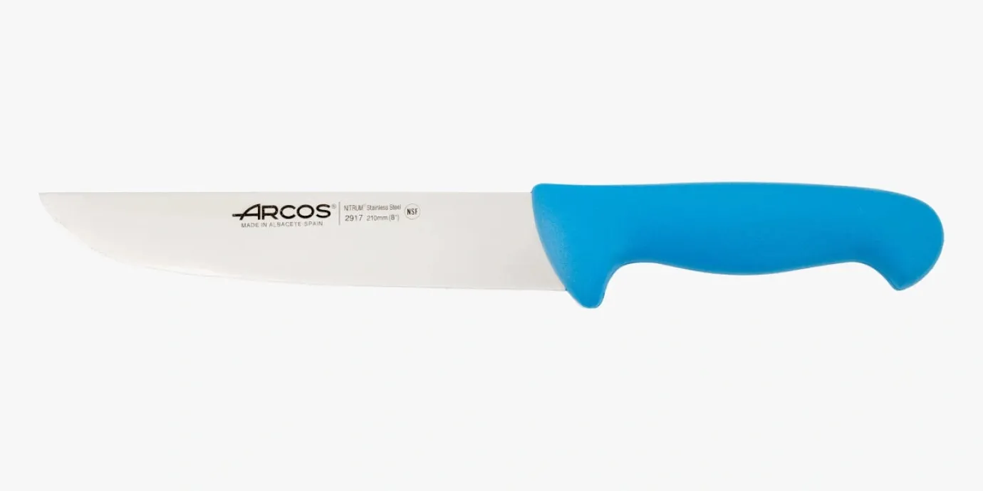 ARCOS Cuchillos Para Carne|Carniceros|Cuchillo Carnicero color azul Serie 2900 210 mm