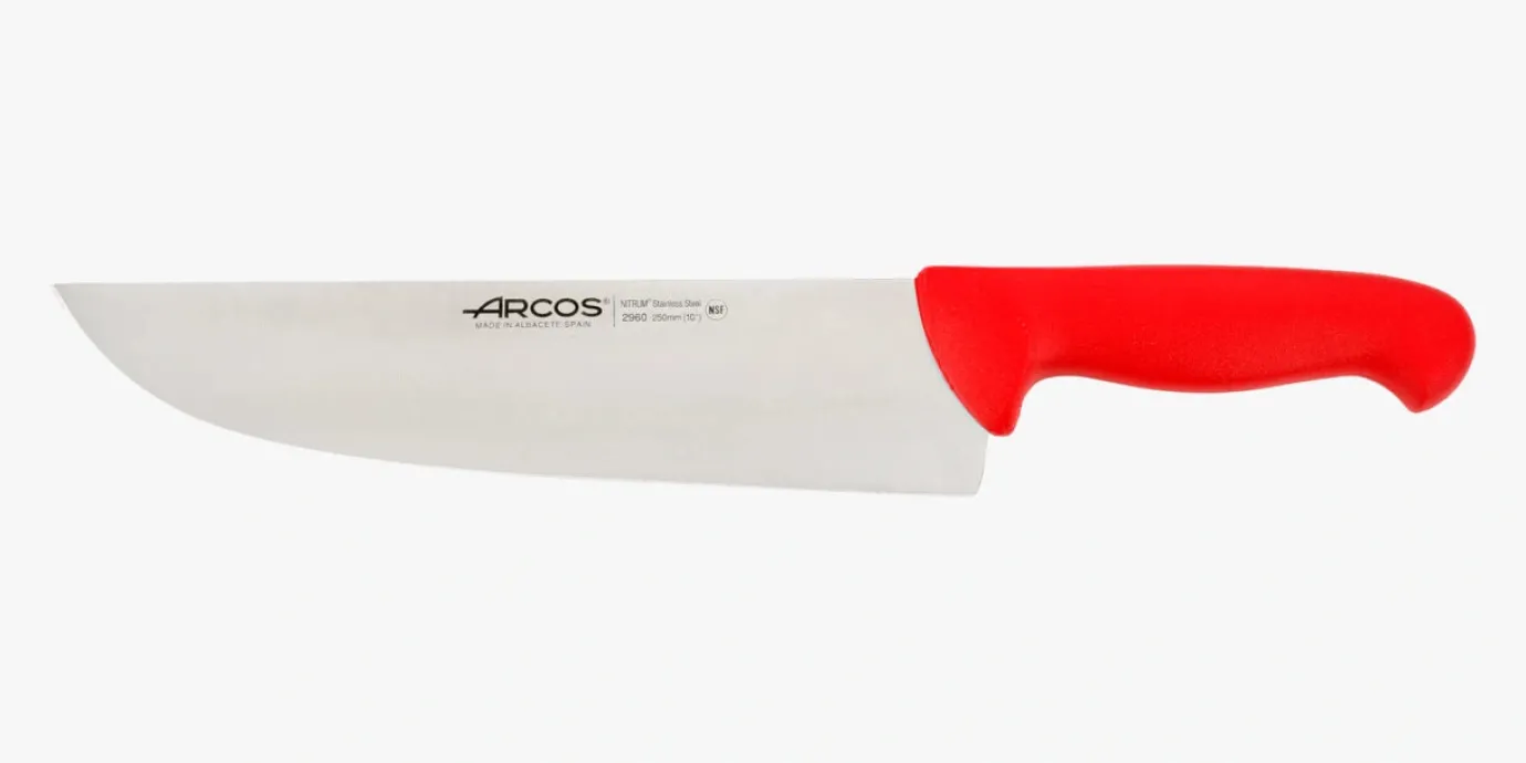ARCOS Carniceros|Cuchillo Carnicero color rojo Serie 2900 250 mm