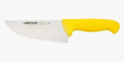 ARCOS Cuchillos Para Carne|Carniceros|Cuchillo Carnicero Color Amarillo Serie 2900 170 mm