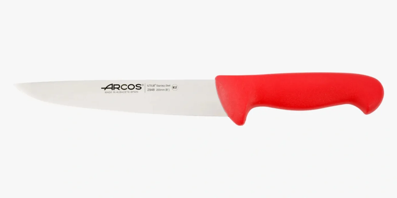 ARCOS Carniceros|Cuchillo Carnicero color rojo Serie 2900 200 mm