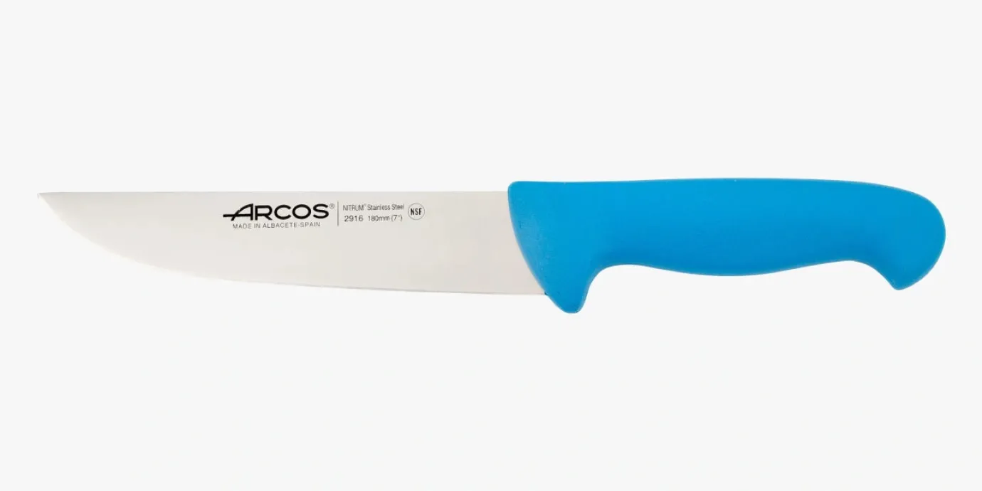 ARCOS Cuchillos Para Carne|Carniceros|Cuchillo Carnicero color azul Serie 2900 180 mm