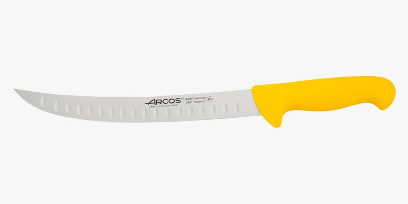 ARCOS Carniceros|Cuchillo Carnicero Curvo color amarillo serie 2900