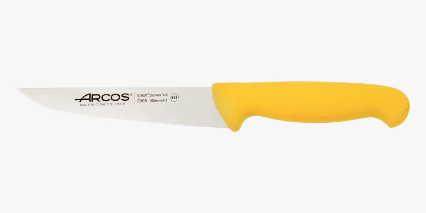 ARCOS Verduras|Cuchillo Cocina color amarillo Serie 2900 150 mm