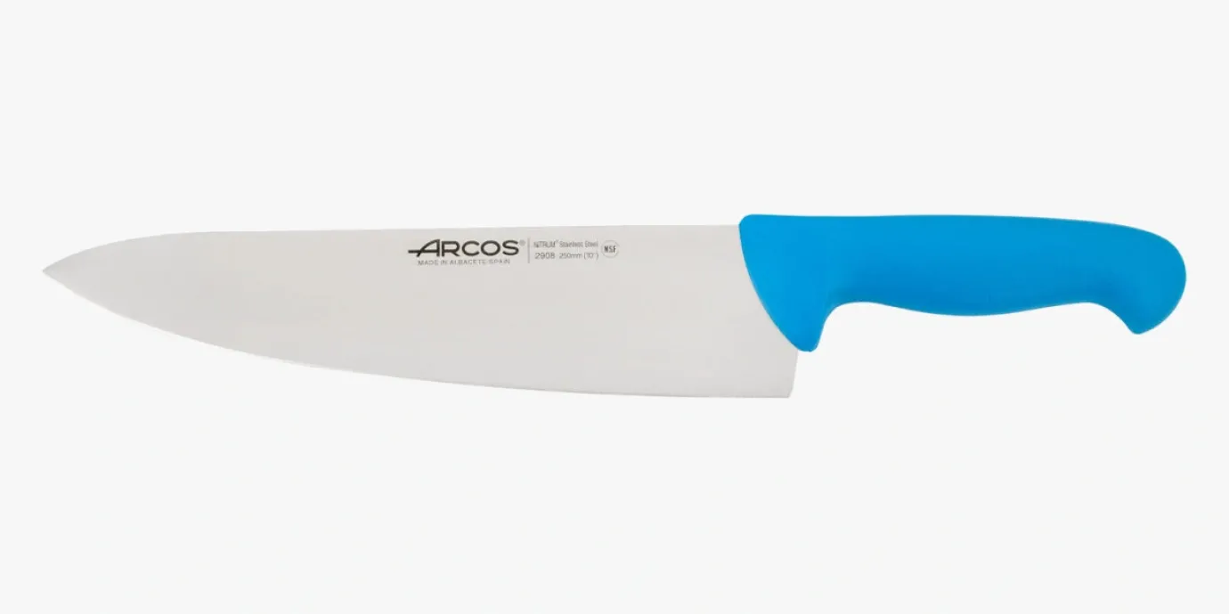 ARCOS Cocineros|Cuchillo Cocinero color azul Serie 2900 250 mm